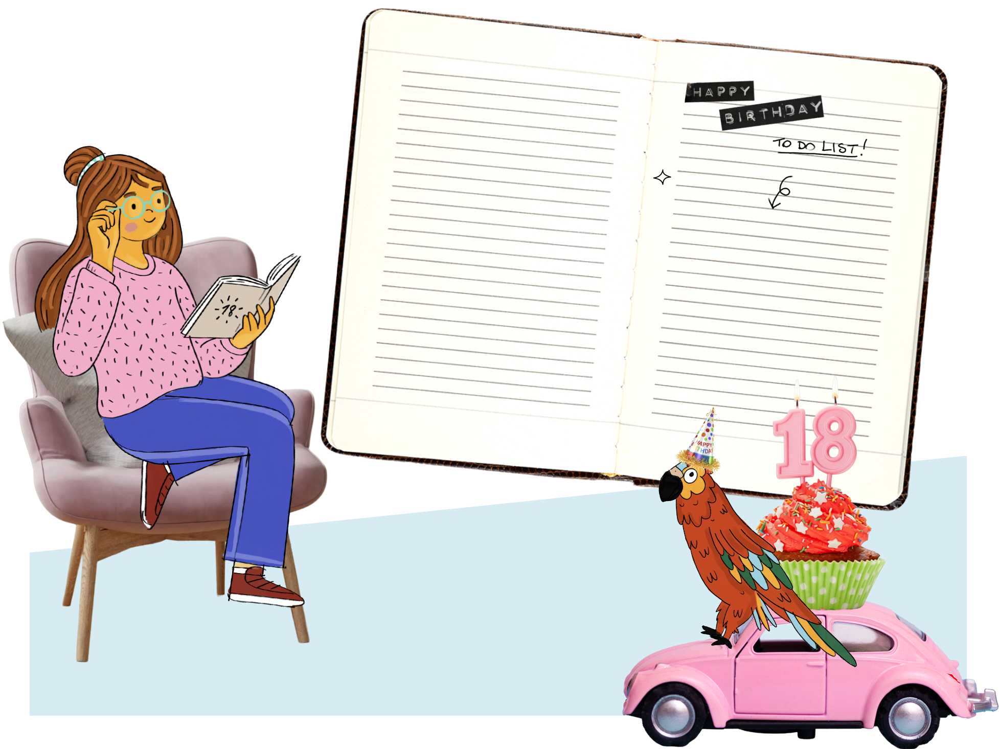 Rosy guarda il suo diario