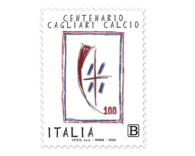 Emissione francobollo Cagliari Calcio