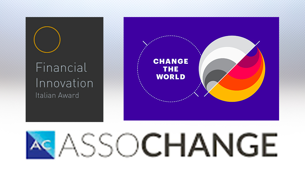 Logo Assochange: Financial innovation Italian Award; Change the World